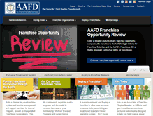 Tablet Screenshot of aafd.org